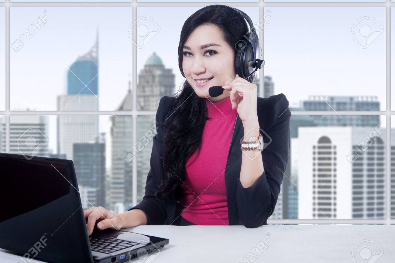 working at customer service