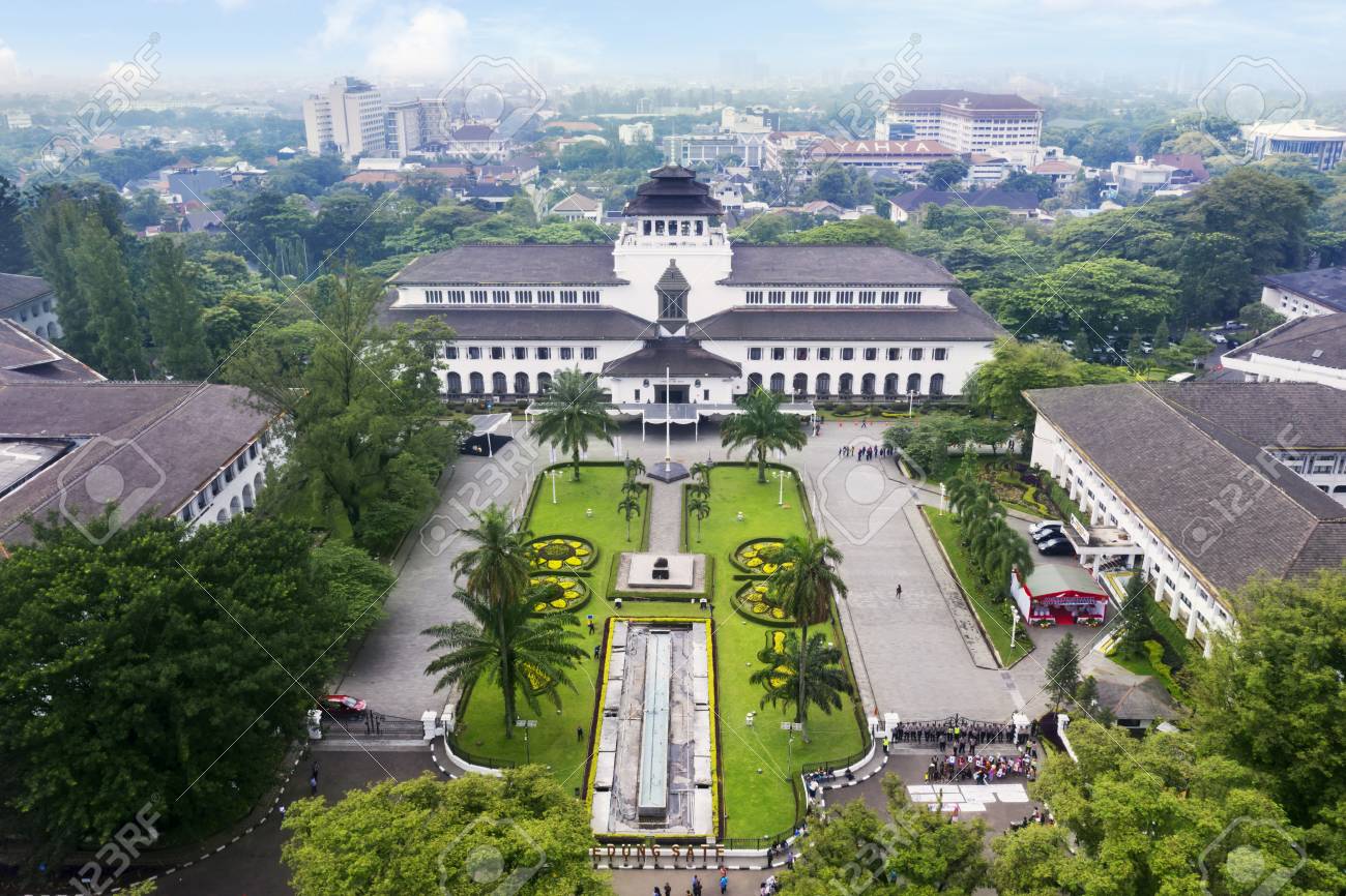 Bandung - Indonesia. February 18, 2019: Aerial View Of ...