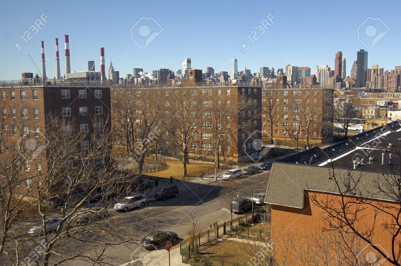 typical street in queens