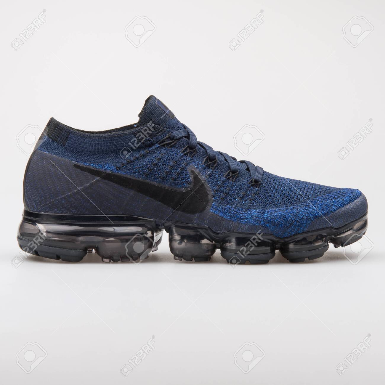 VIENNA, AUSTRIA - AUGUST 7, 2017: Nike Air Vapormax Flyknit Blue.. Stock Photo, Picture And Royalty Free Image. Image 121601587.