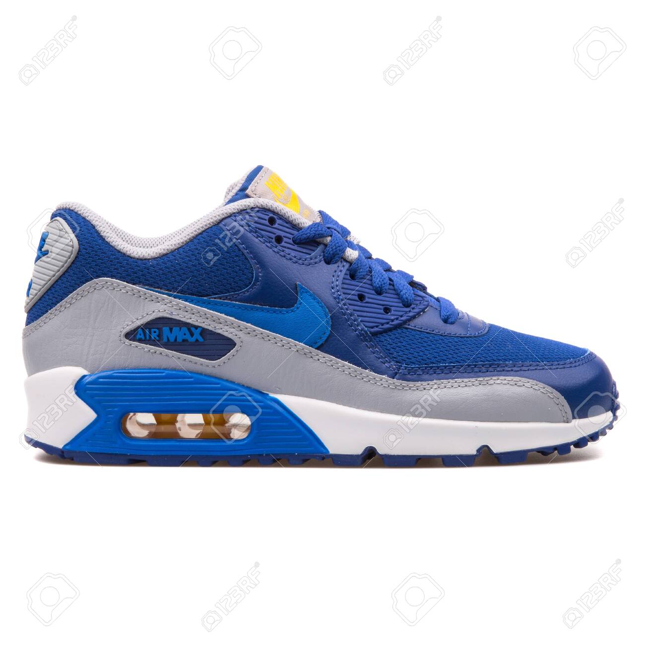 Nike Air Max 90 Mesh Blue.. Stock Photo 