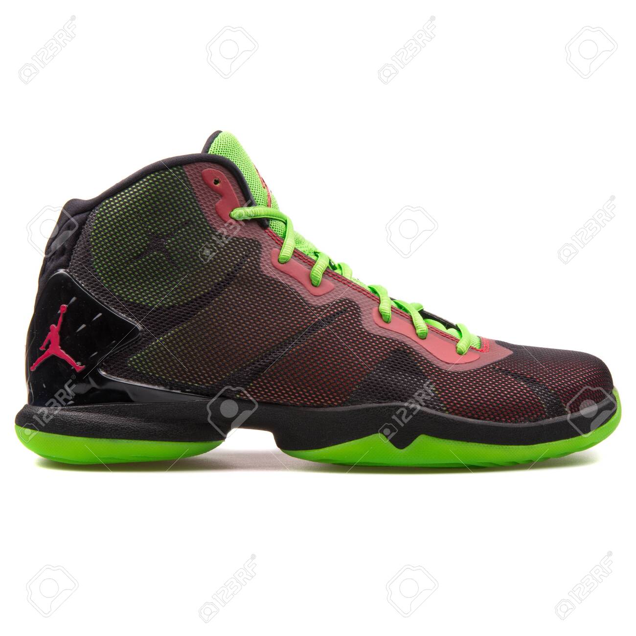VIENNA, AUSTRIA - AUGUST 25, 2017: Nike Jordan Super Fly 4 Black,.. Stock Photo, Picture And Royalty Free Image. Image 127889963.