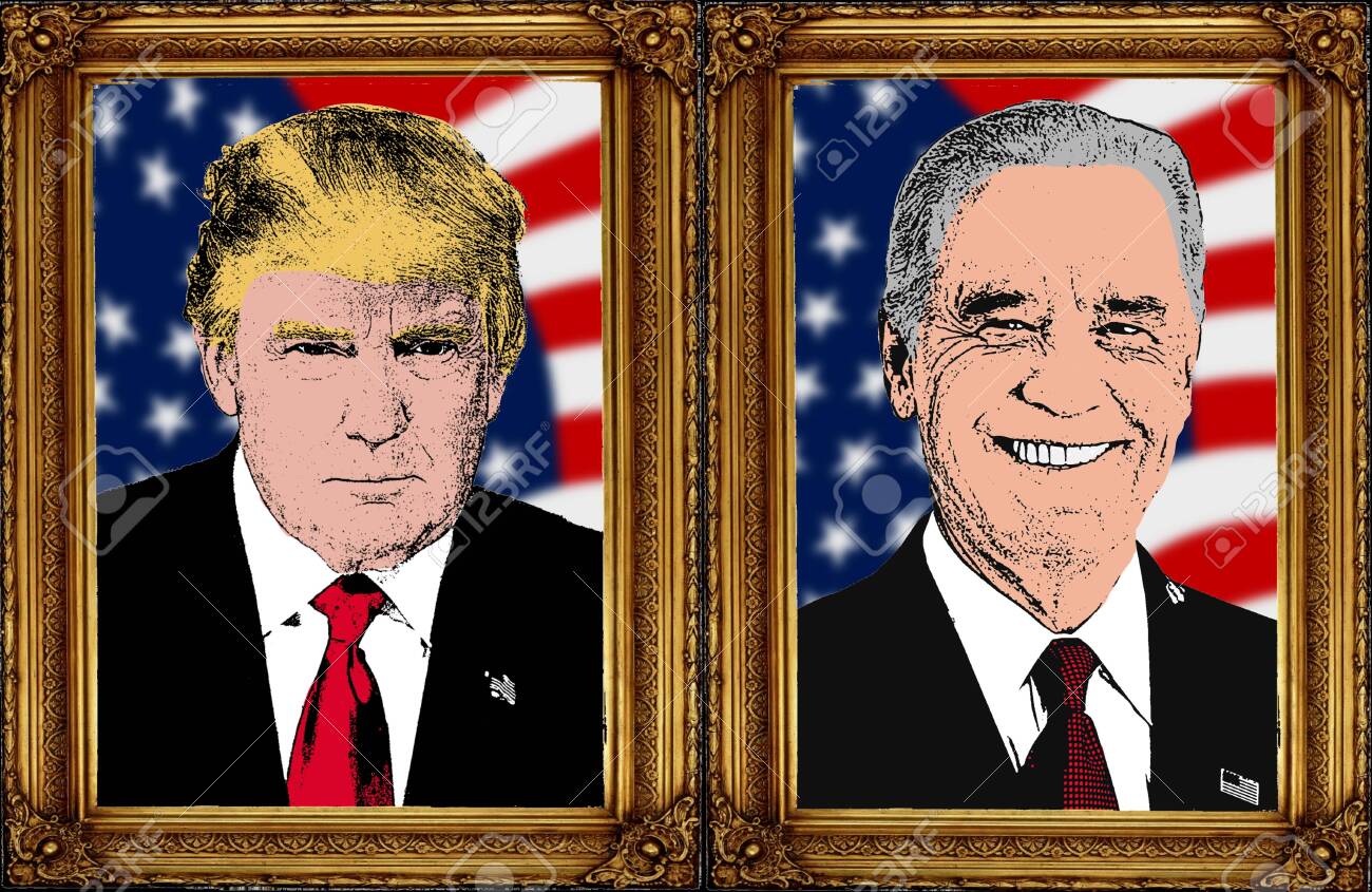 トランプ大統領のイラスト 