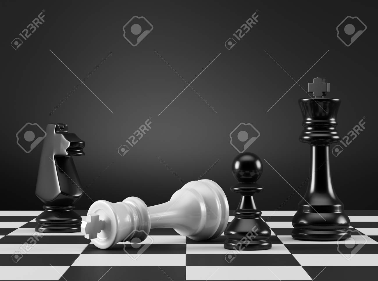 king checkmate stock photo