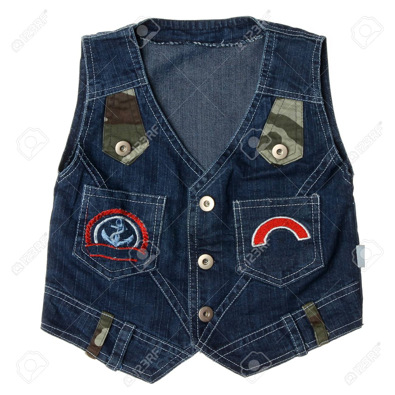 children's denim vest