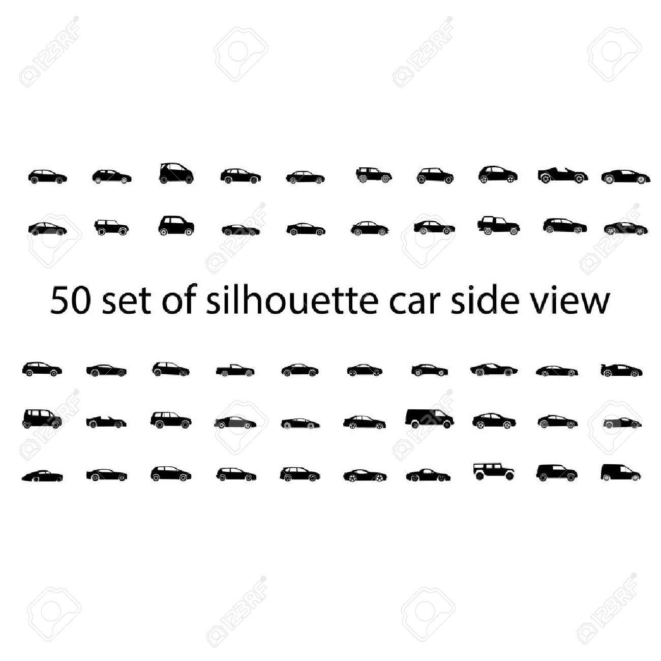 Black silhouette car side view isolated graphic vector - 21655493 Black silhouette car side view isolated graphic vector - 21655493