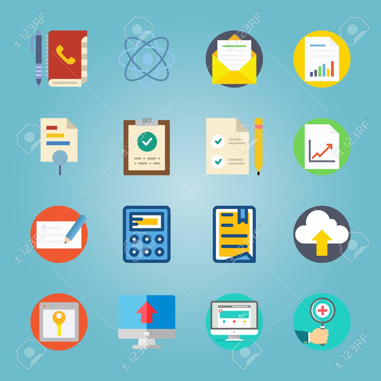 icon set about marketing with contract schedule calculator schedule calculator