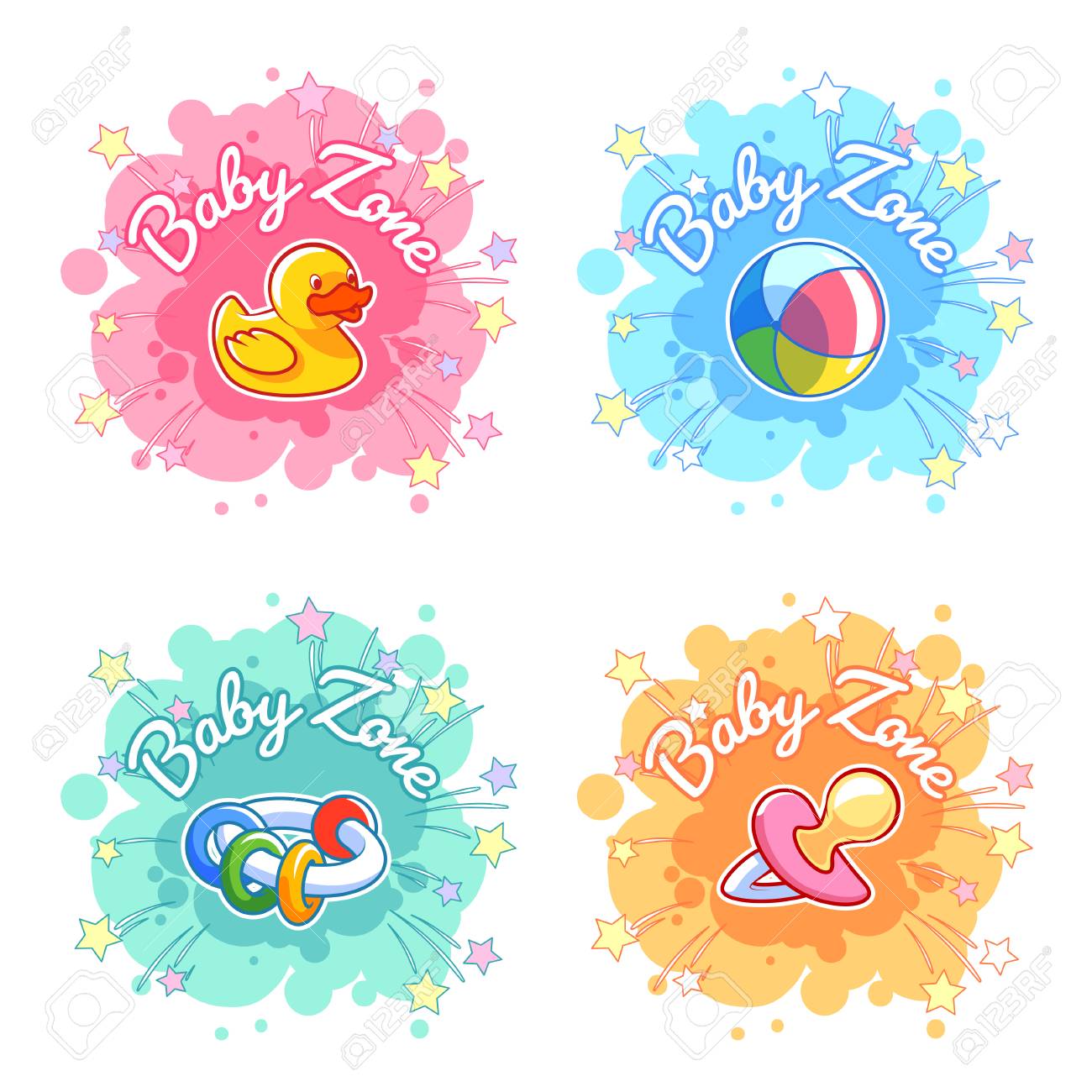 子供のおもちゃとの 4 つの赤ちゃんゾーンのセットです パステル カラーのしみの形で 4 枚のステッカー 白い背景のラベル テンプレート のイラスト素材 ベクタ Image 子供のおもちゃとの 4 つの赤ちゃんゾーンのセットです パステル カラーのしみの形で 4 枚のステッカー 白い背景のラベル テンプレート のイラスト素材 ベクタ Image