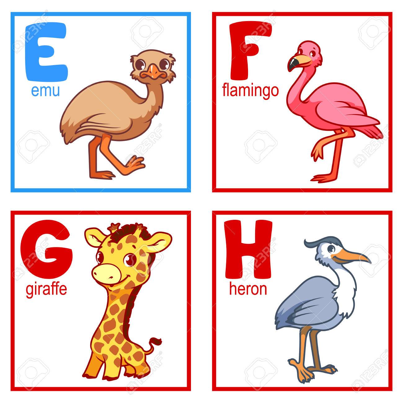 An Alphabet With Cute Animals, Letters E To H. Funny Cartoon Animals. Cartoon Vector Alphabet Isolated On A White Background. Royalty Free SVG, Cliparts, Vectors, And Stock Illustration. Image 54893667. An Alphabet With Cute Animals, Letters E To H. Funny Cartoon Animals. Cartoon Vector Alphabet Isolated On A White Background. Royalty Free SVG, Cliparts, Vectors, And Stock Illustration. Image 54893667.