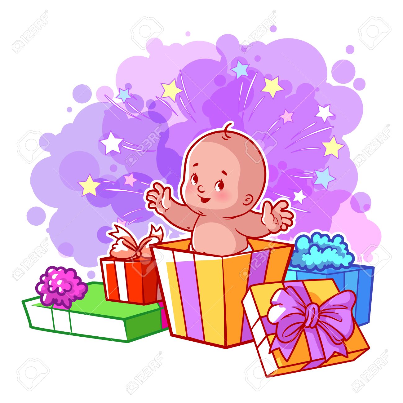 Card With Cute Baby In Gift Box Happy Toddler Vector Cartoon Illustration Royalty Free Cliparts Vectors And Stock Illustration Image Card With Cute Baby In Gift Box Happy Toddler Vector Cartoon Illustration Royalty Free Cliparts Vectors And Stock Illustration Image