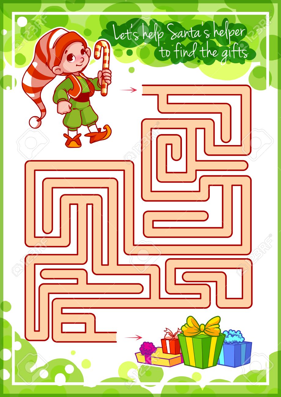 かわいいエルフとギフト子供のための迷路ゲーム ギフトを探してこのサンタさんのリトル ヘルパーを助けましょう ワークシート クラスや家庭での子供たちと のイラスト素材 ベクタ Image かわいいエルフとギフト子供のための迷路ゲーム ギフトを探してこのサンタさんのリトル ヘルパーを助けましょう ワークシート クラスや家庭での子供たちと のイラスト素材 ベクタ Image