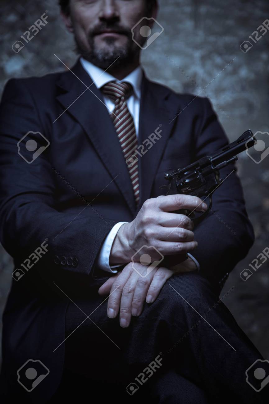 スーパー悪役としてカリスマ的な男 の写真素材 画像素材 Image