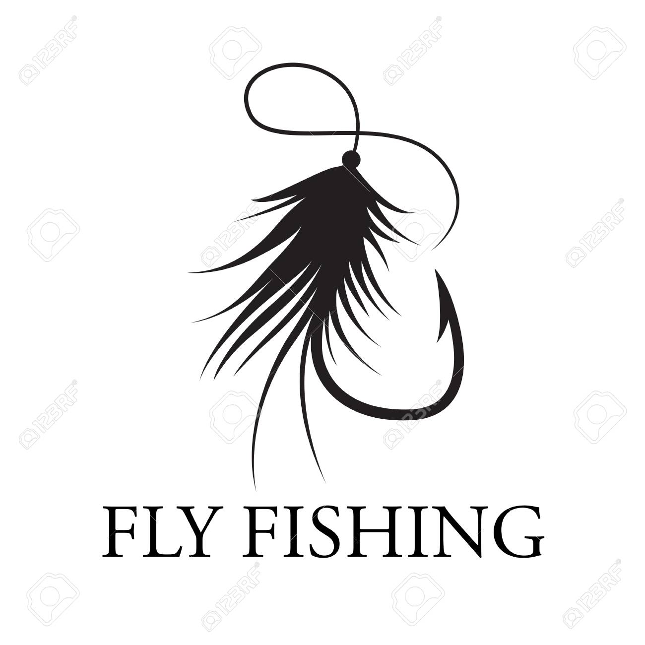 Download Graphic Fly Fishing Vector Royalty Free Cliparts Vectors And Stock Illustration Image 98619660