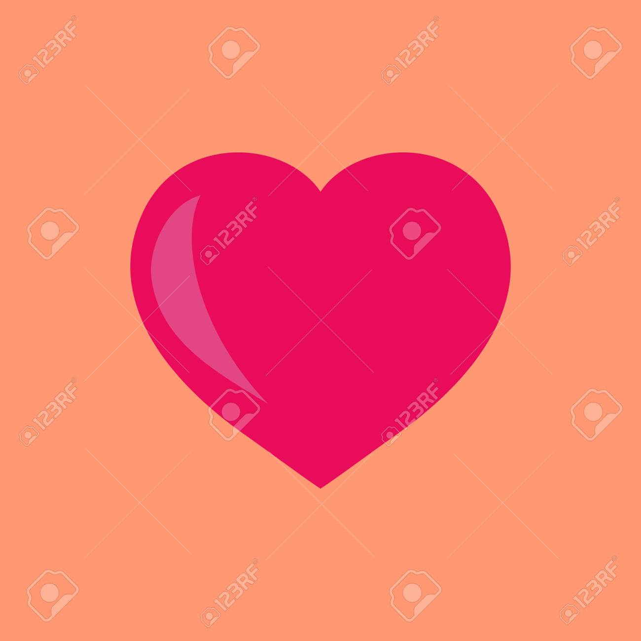 Coracao Isolado Cadastre Se No Fundo Laranja Simbolo Romantico Ligado Junte Se Amor Paixao E Casamento Modelo De Camiseta Vestuario Cartao Cartaz Elemento De Design Do Dia Dos Namorados Ilustracao Vetorial Ilustraciones Vectoriales Clip