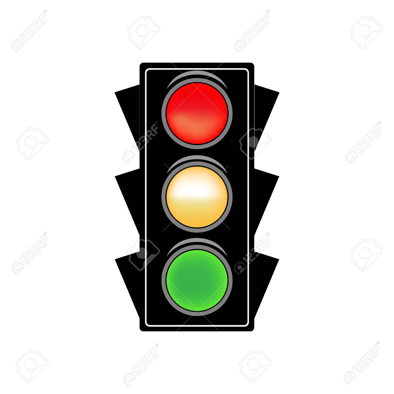 Stoplight sign. Icon traffic light on white background. Symbol regulate movement safety and warning. Electricity semaphore regulate transportation on crossroads urban road. Flat vector illustration - 149911691 Stoplight sign. Icon traffic light on white background. Symbol regulate movement safety and warning. Electricity semaphore regulate transportation on crossroads urban road. Flat vector illustration - 149911691