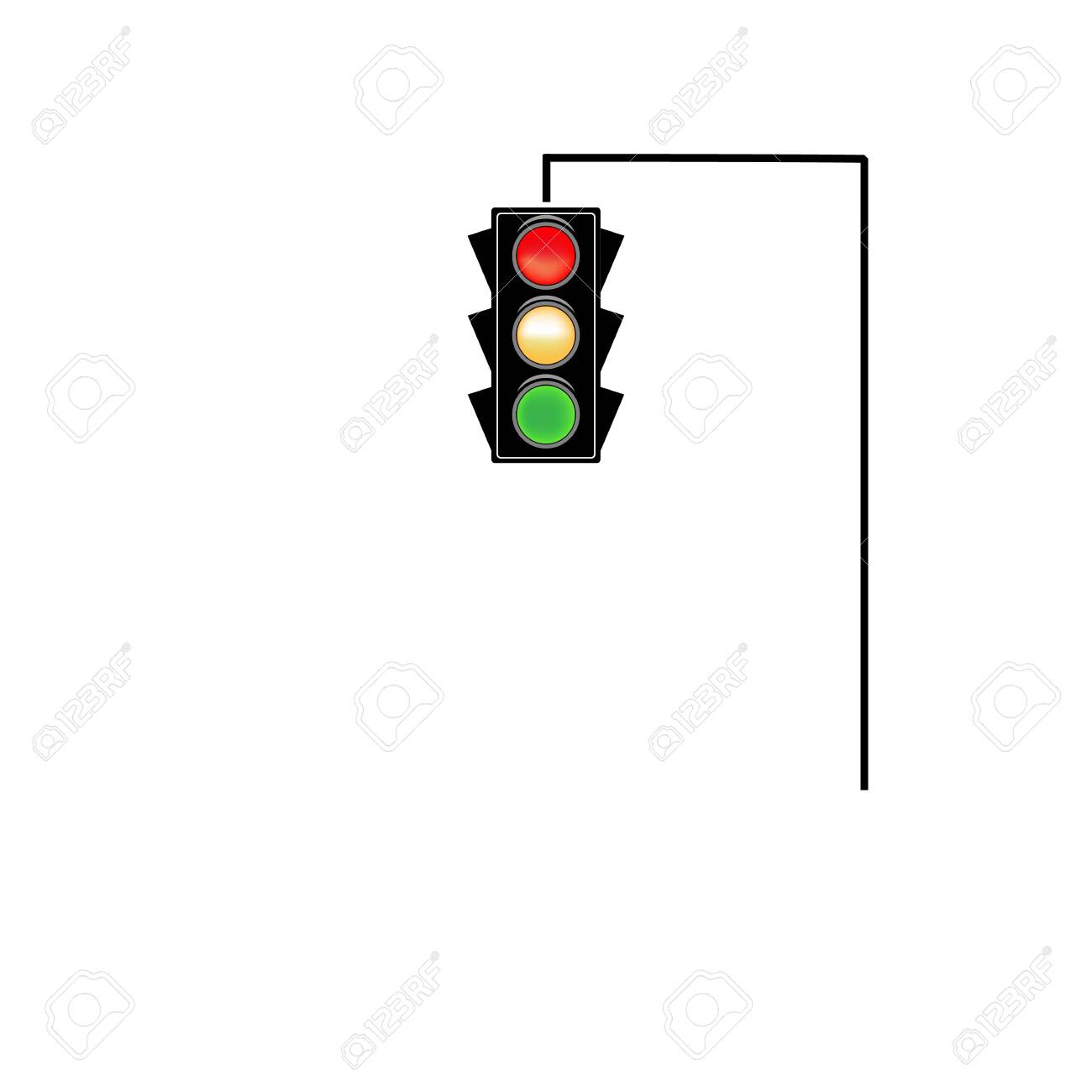 Stoplight sign. Icon traffic light on white background. Symbol regulate movement safety and warning. Electricity semaphore regulate transportation on crossroads urban road. Flat vector illustration - 149911906 Stoplight sign. Icon traffic light on white background. Symbol regulate movement safety and warning. Electricity semaphore regulate transportation on crossroads urban road. Flat vector illustration - 149911906