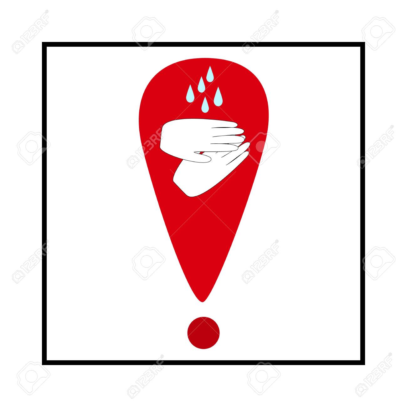 Warning. Covid-19. Wash your hands often soapy water. Clean hands icon. Symbol of safety for health and protection against coronavirus. For banner, flyer, warning. - 150071805 Warning. Covid-19. Wash your hands often soapy water. Clean hands icon. Symbol of safety for health and protection against coronavirus. For banner, flyer, warning. - 150071805