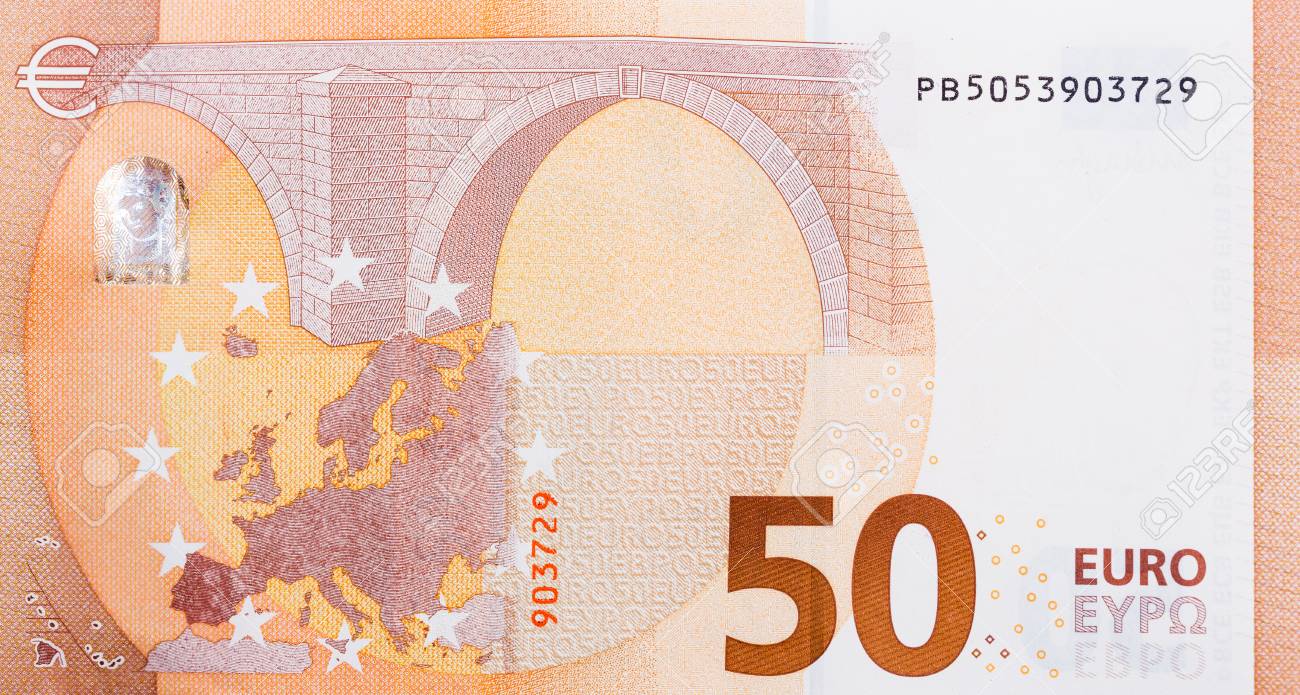 50 유로 지폐, 뒷면입니다. 높은 해상도 사진입니다. 로열티 무료 사진, 그림, 이미지 그리고 스톡포토그래피. Image  86059253