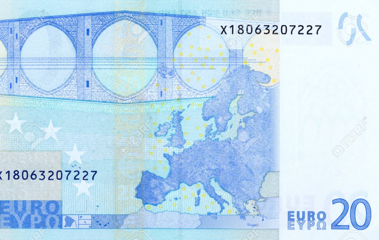 Back Side Of 20 Euro Macro Fragment Banknote High Resolution Stock Photo Picture And Royalty Free Image Image 86059326
