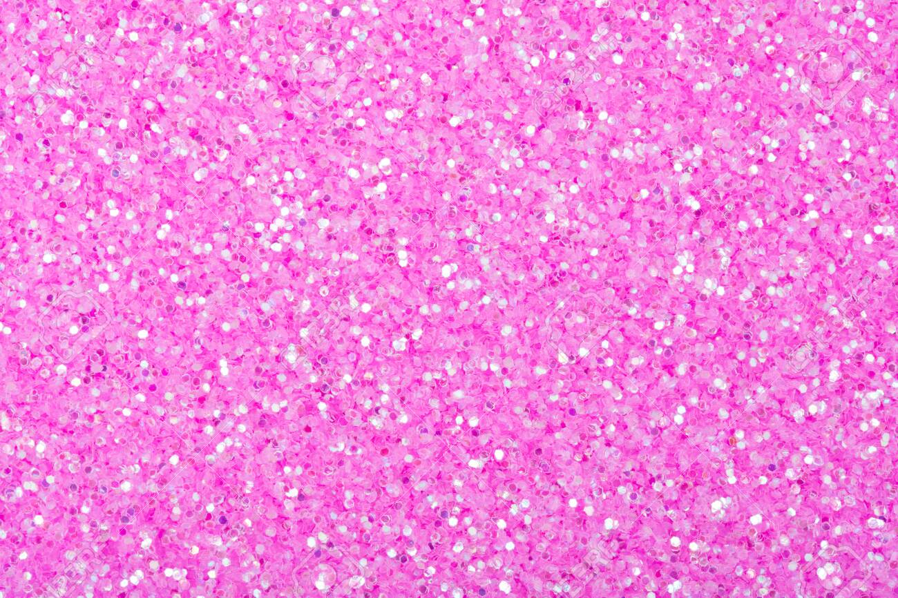 Shiny Pink Glitter Background With Pink Sparkles, Stylish