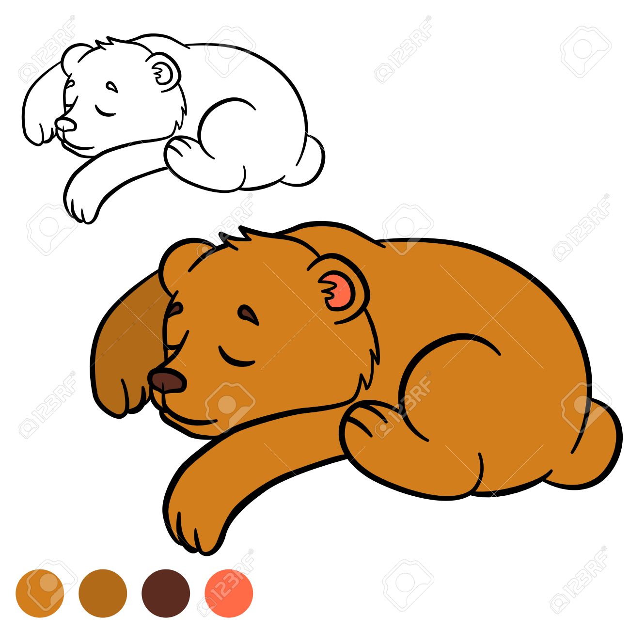 Coloriage Couleur Moi Ours Petit Ours Mignon De Bebe Dort Clip Art Libres De Droits Vecteurs Et Illustration Image Coloriage Couleur Moi Ours Petit Ours Mignon De Bebe Dort Clip Art Libres De Droits Vecteurs Et Illustration Image