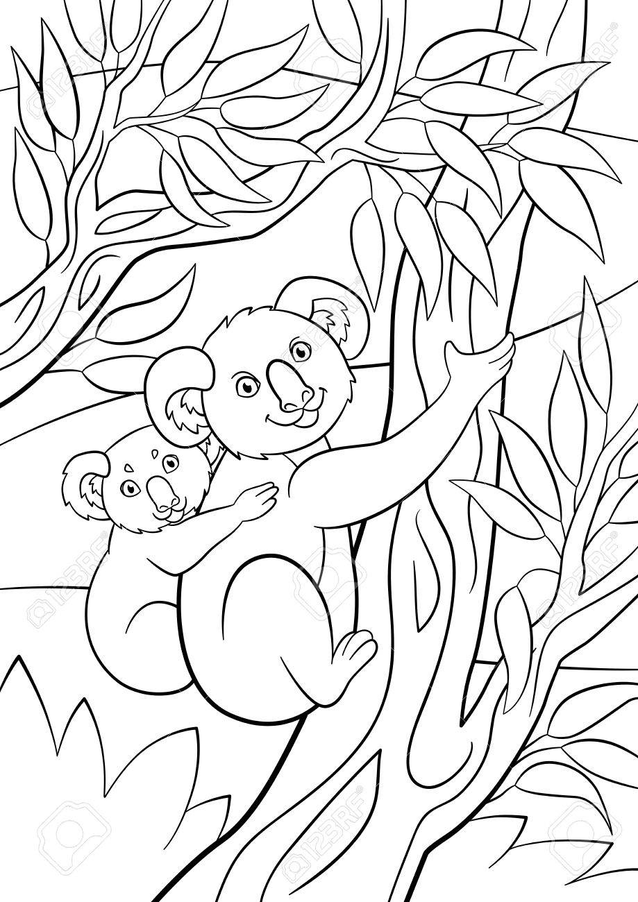 Paginas Para Colorear Madre Koala Se Sienta En La Rama De Un Arbol En El Bosque Con Su Pequeno Bebe Lindo Y Sonrisas Ilustraciones Vectoriales Clip Art Vectorizado Libre De Derechos Image Paginas Para Colorear Madre Koala Se Sienta En La Rama De Un Arbol En El Bosque Con Su Pequeno Bebe Lindo Y Sonrisas Ilustraciones Vectoriales Clip Art Vectorizado Libre De Derechos Image