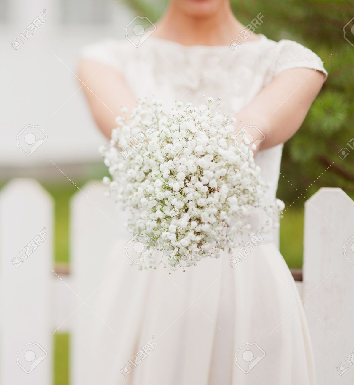 gypsophila bridesmaids bouquet