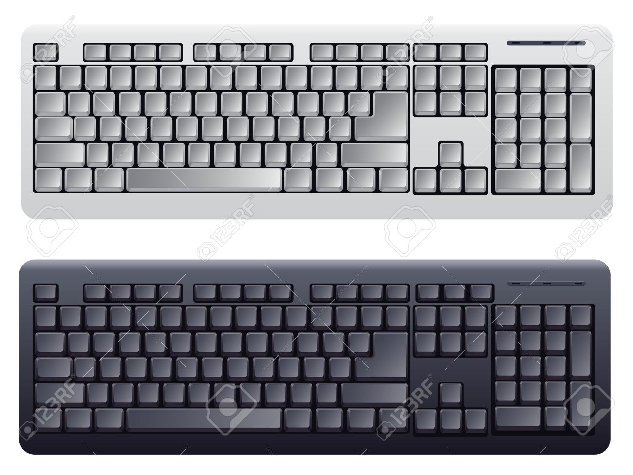 computer keyboard in white and black color - 9176443 computer keyboard in white and black color - 9176443