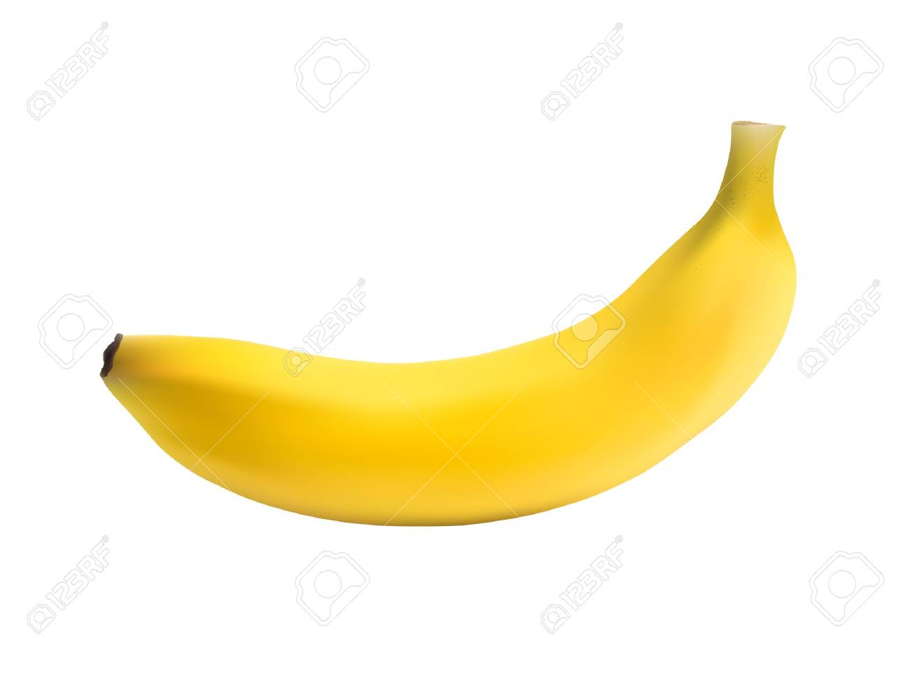 Photo Realistic Banana Isolated on White - 11831071 Photo Realistic Banana Isolated on White - 11831071