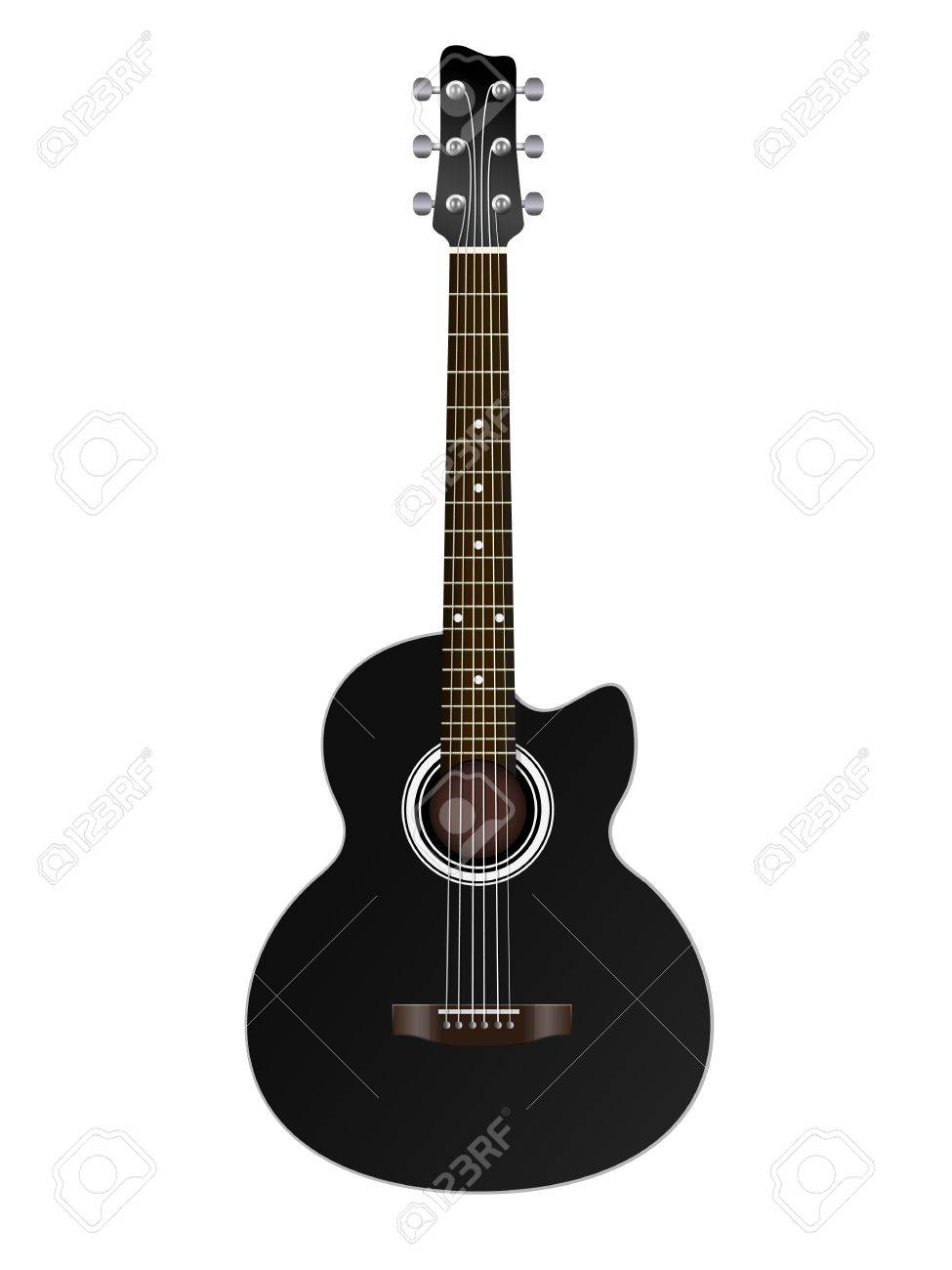 acoustic classic guitar illustration isolated on white background - 15352310 acoustic classic guitar illustration isolated on white background - 15352310