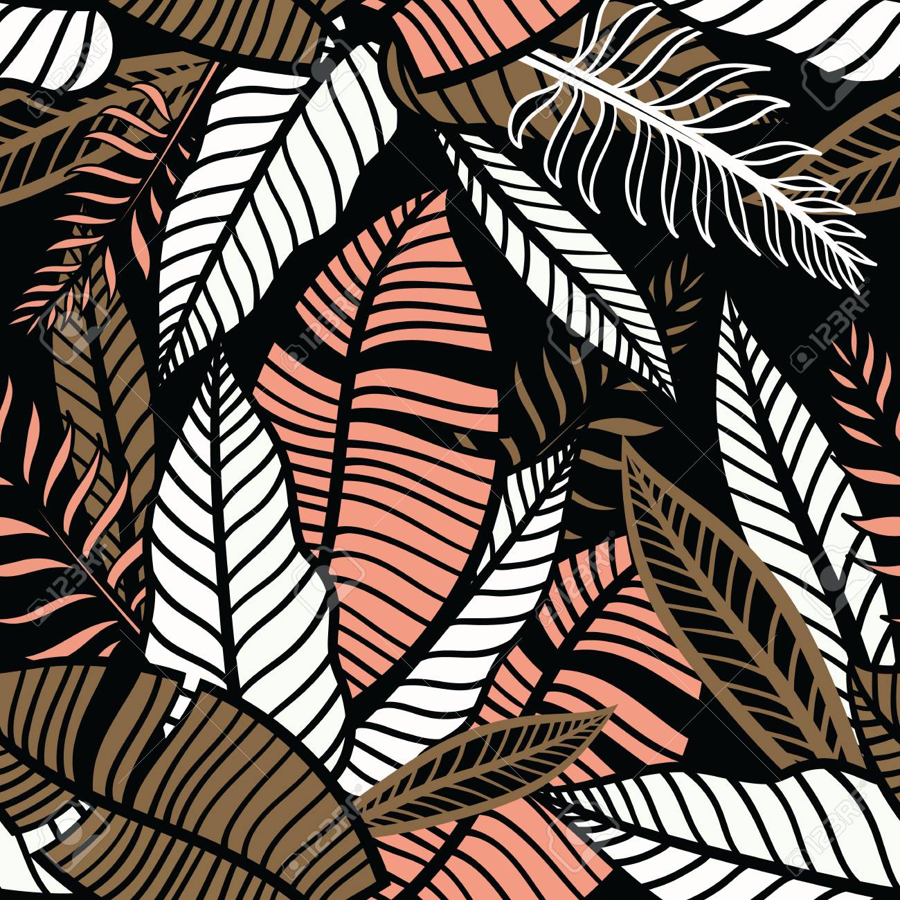 Colorful Tropical Pattern With Exotic Plants Seamless Vector Hand Drawn Tropical Wallpaper With Leaves Royalty Free Cliparts Vectors And Stock Illustration Image Colorful Tropical Pattern With Exotic Plants Seamless Vector Hand Drawn Tropical Wallpaper With Leaves Royalty Free Cliparts Vectors And Stock Illustration Image