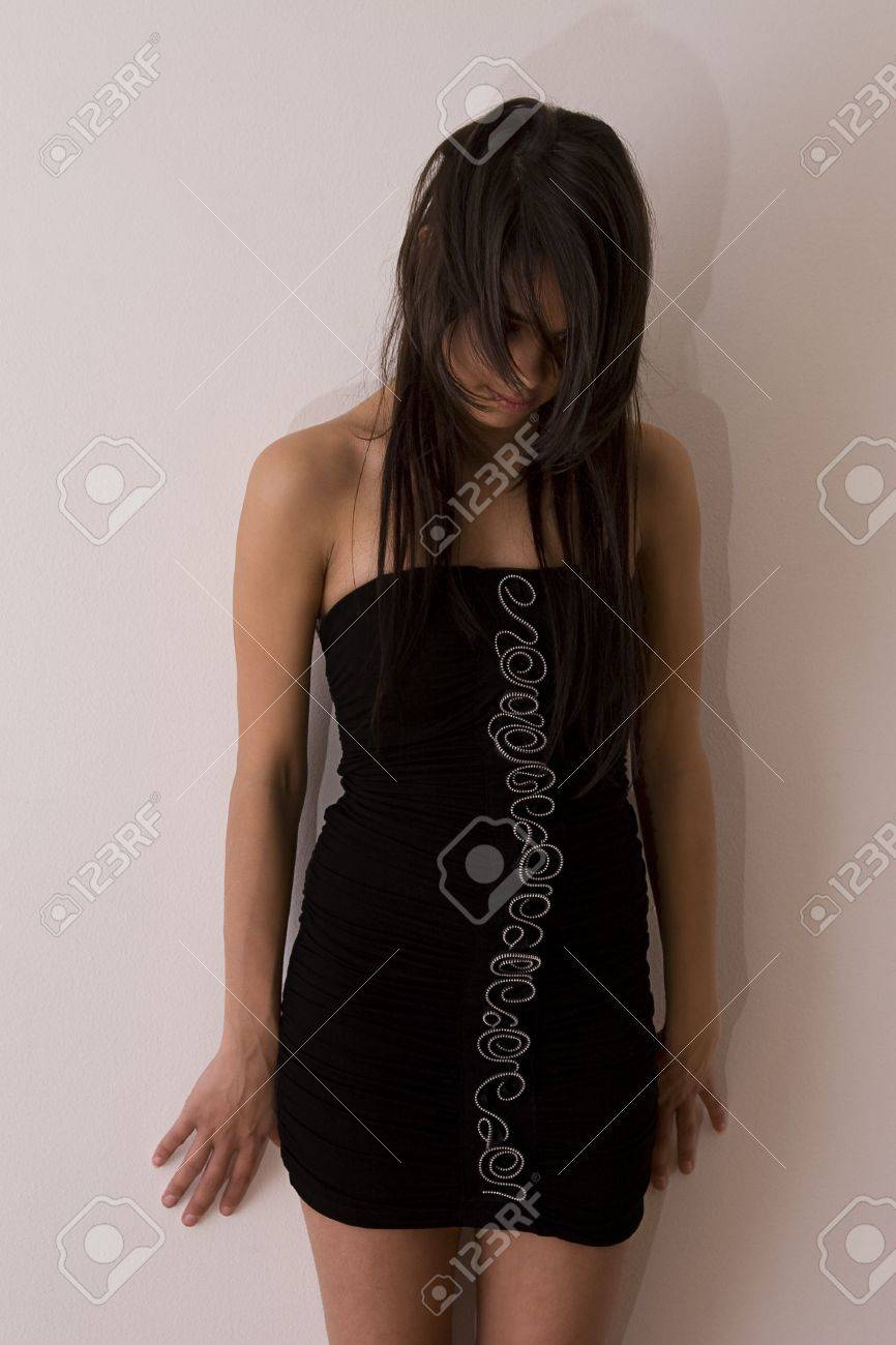 Erect penis standing straight up