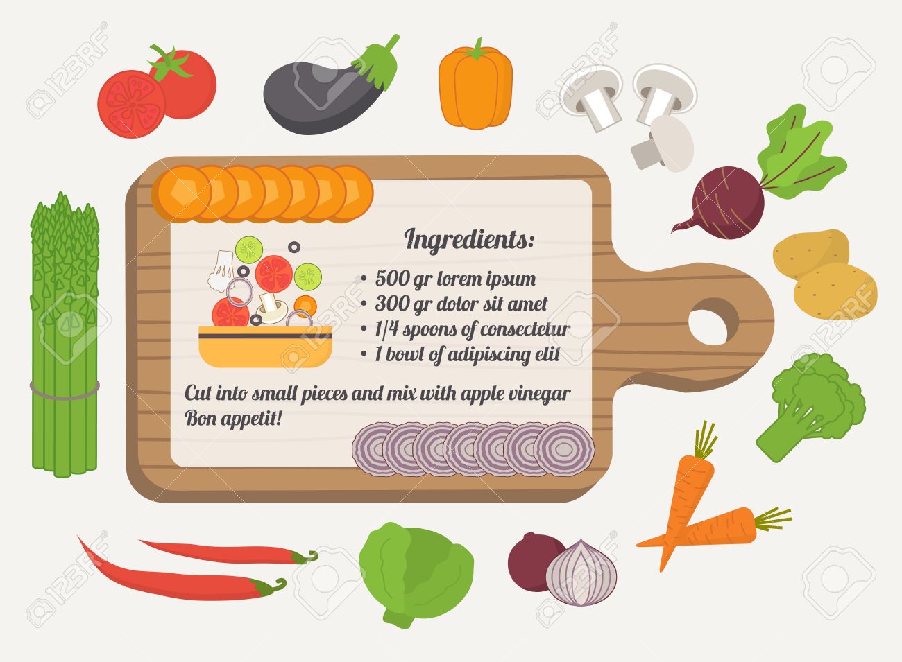 food card template