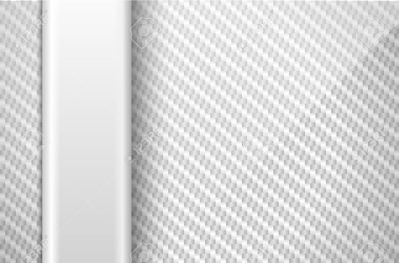 vector silver white carbon fiber background with light vertical white carbon fiber background
