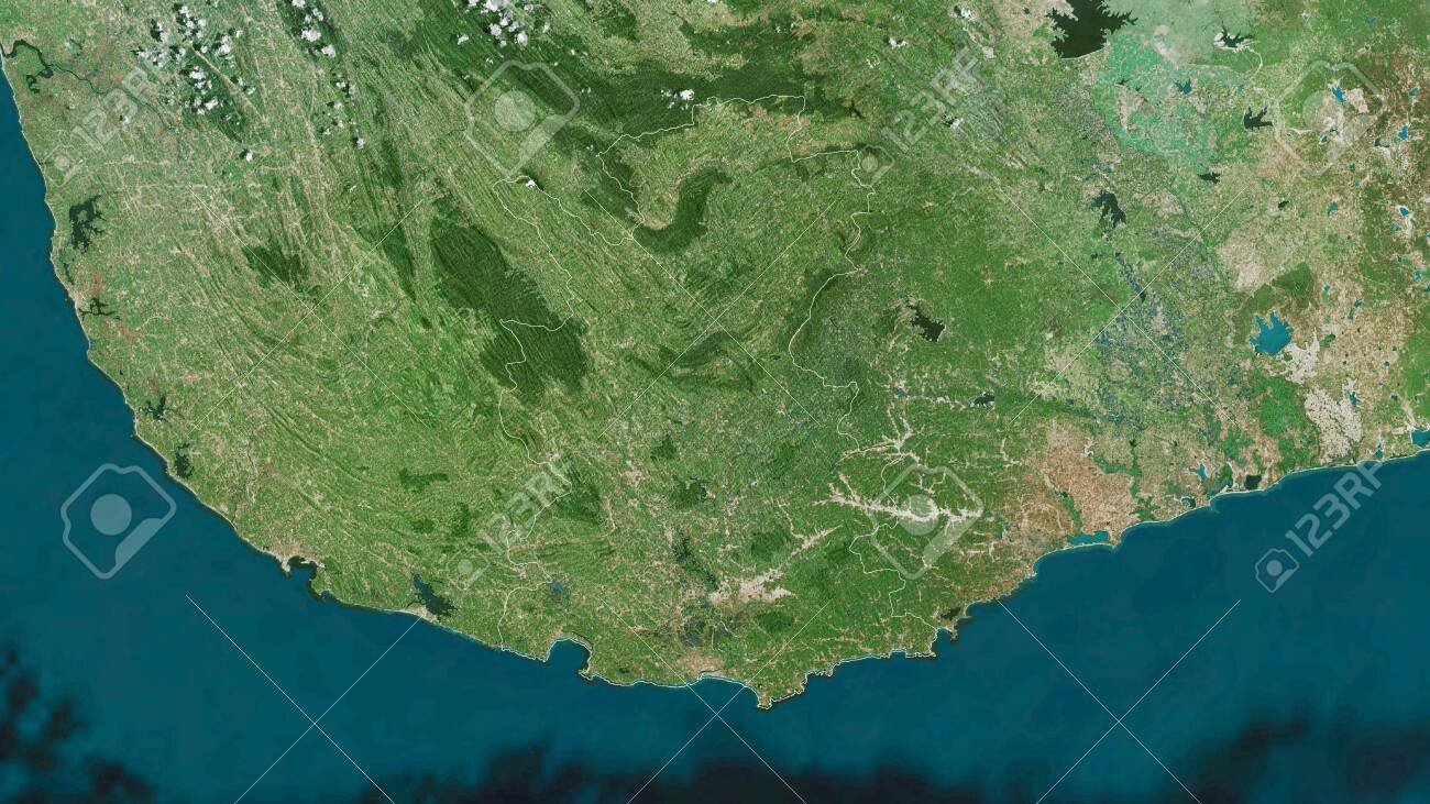 Matara Sri Lanka Map Matara, District Of Sri Lanka. Satellite Imagery. Shape Outlined Against  Its Country Area. 3D Rendering Stock Photo, Picture And Royalty Free Image.  Image 153475586.