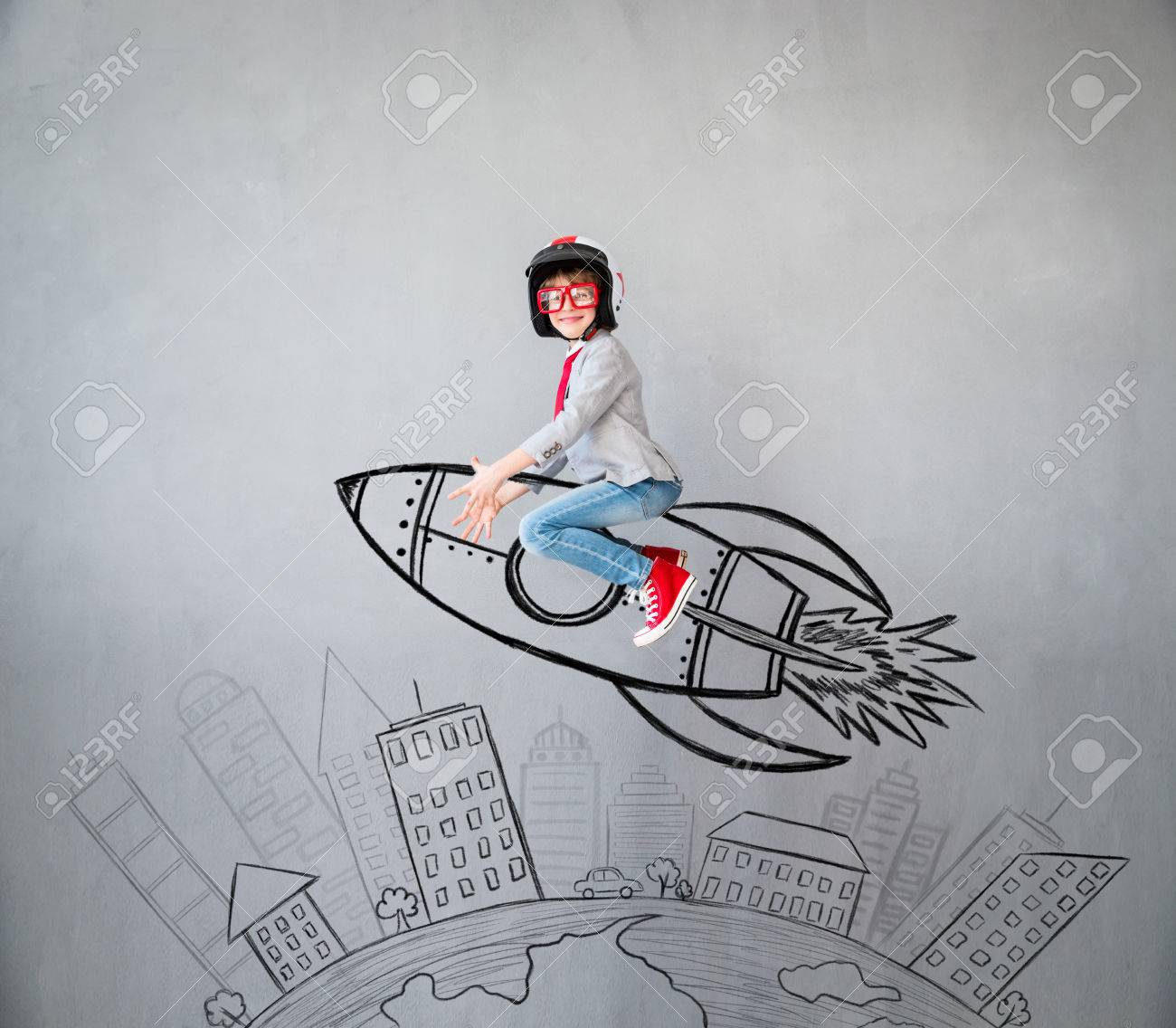 Portrait of young child pretend to be businessman. Kid playing at home. Success, idea, and creative concept. Copy space for your text - 83655775 Portrait of young child pretend to be businessman. Kid playing at home. Success, idea, and creative concept. Copy space for your text - 83655775