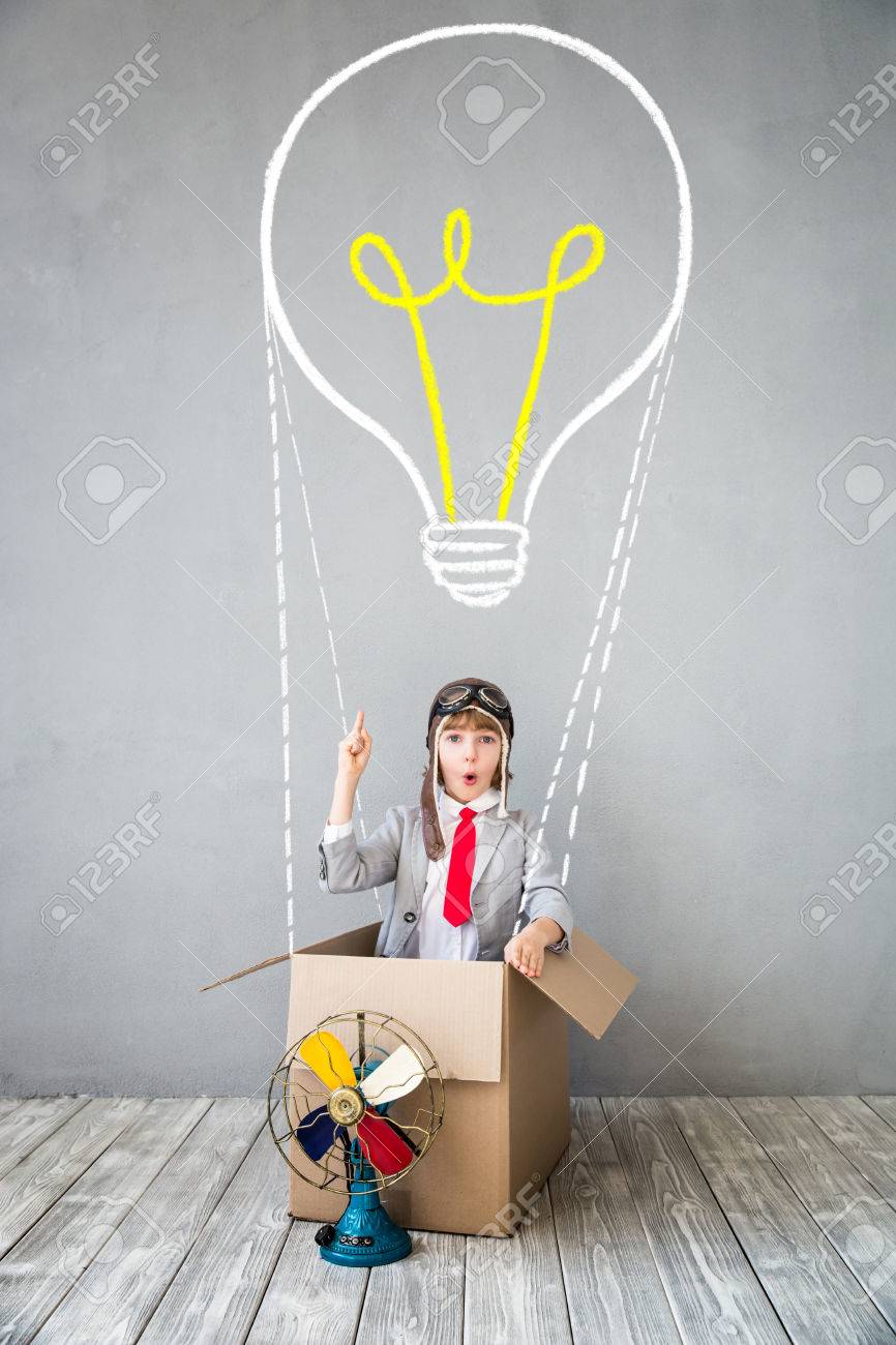 Child pretend to be businessman. Kid playing at home. Imagination, idea and creative concept. Copy space for your text - 84790575 Child pretend to be businessman. Kid playing at home. Imagination, idea and creative concept. Copy space for your text - 84790575
