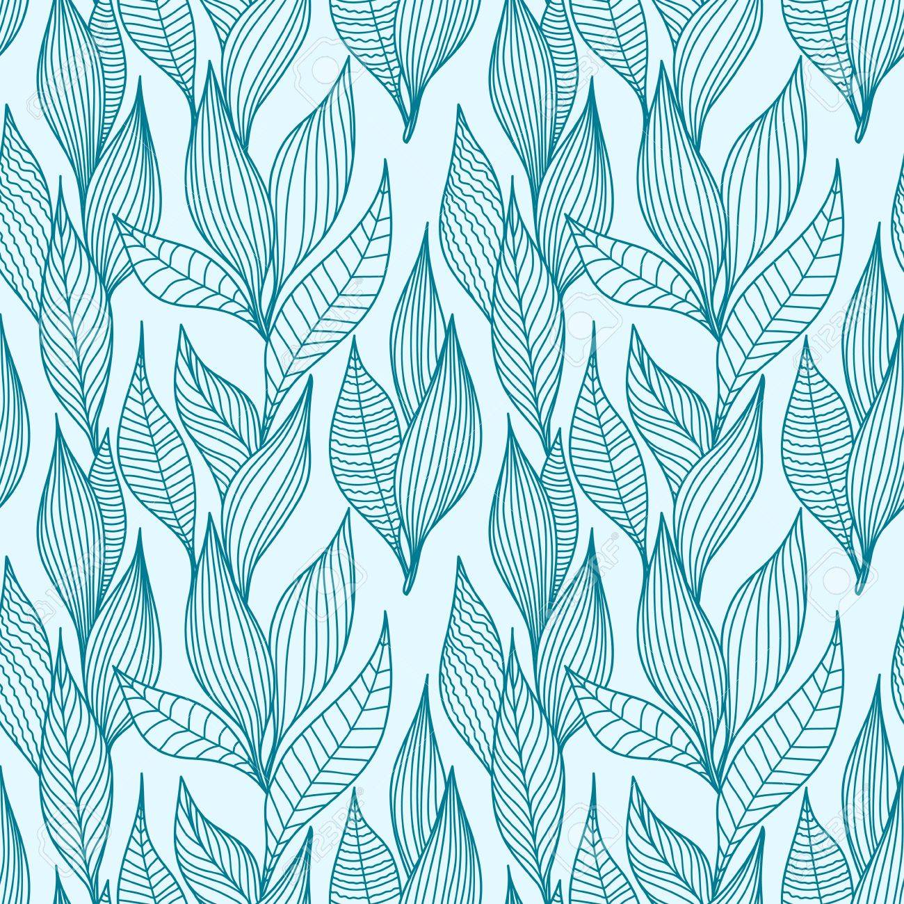 Leaves Texture Seamless Pattern Royalty Free Cliparts Vectors And Stock Illustration Image