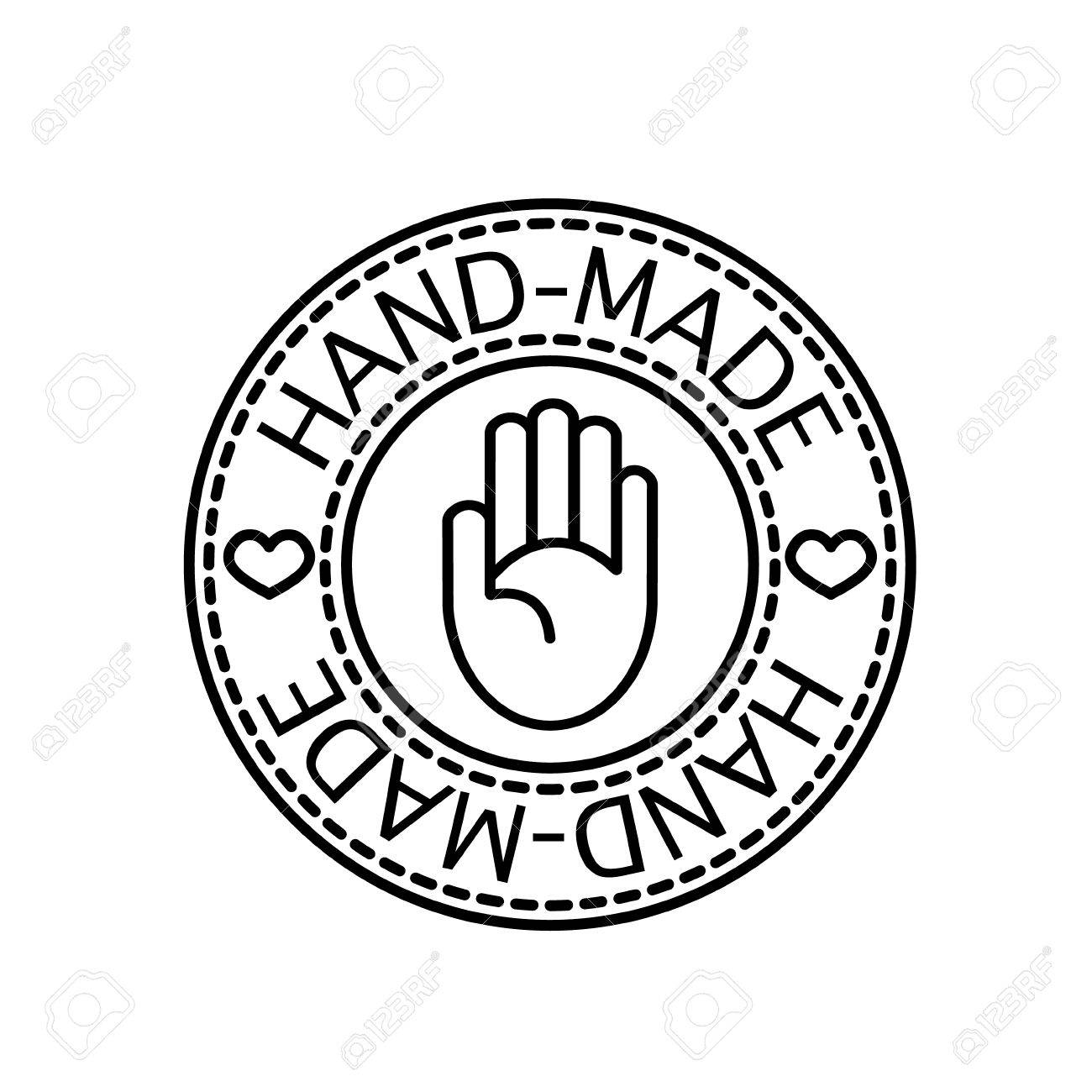 ビジネスのクラフト ベクトル手作りハンドメイド バッジのイラスト素材 ベクタ Image