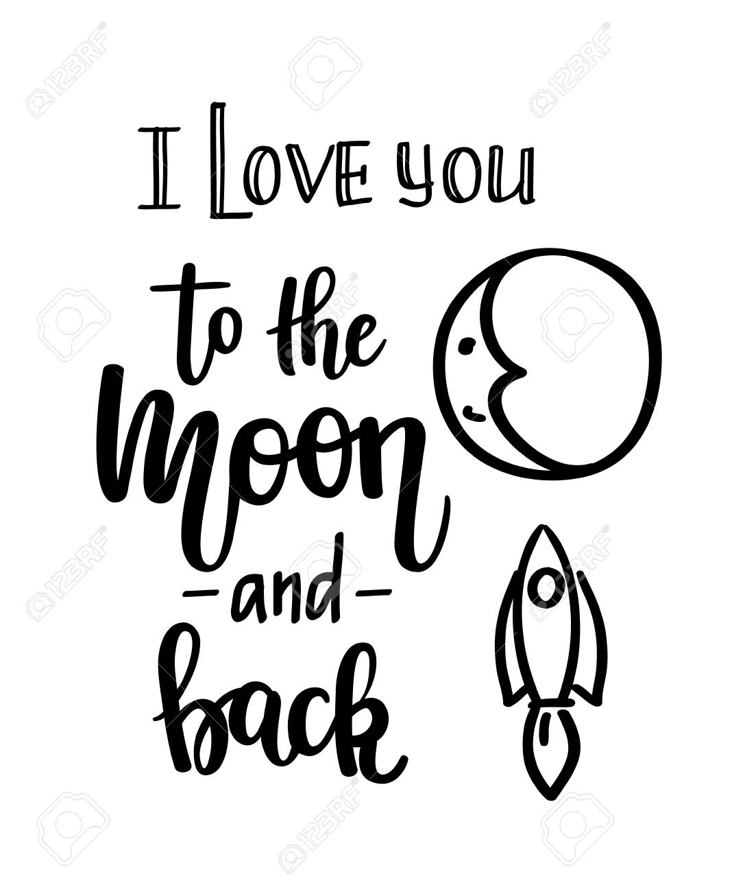 I Love You To The Moon And Back Vector Calligraphy Royalty Free Cliparts Vectors And Stock Illustration Image I Love You To The Moon And Back Vector Calligraphy Royalty Free Cliparts Vectors And Stock Illustration Image