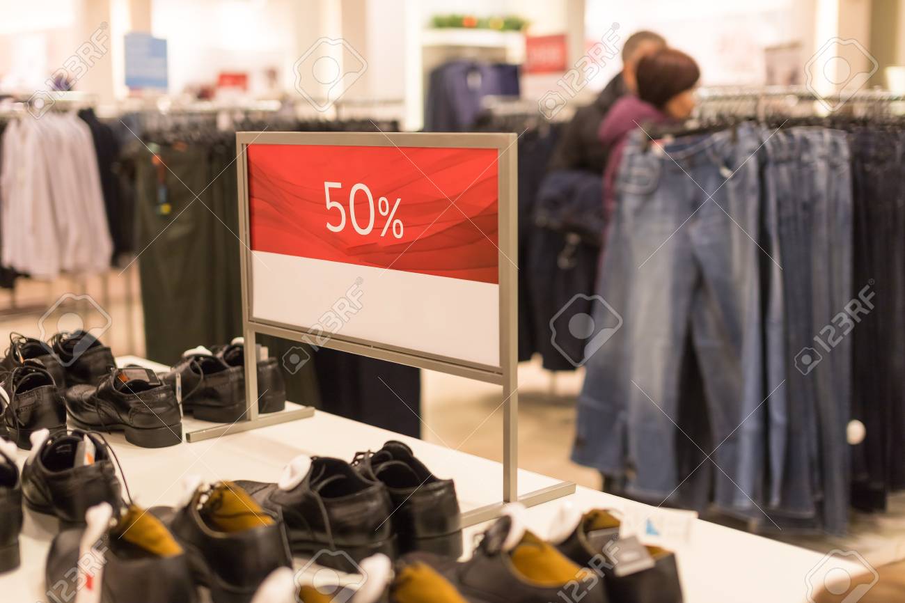 Discount on clothes Clearance