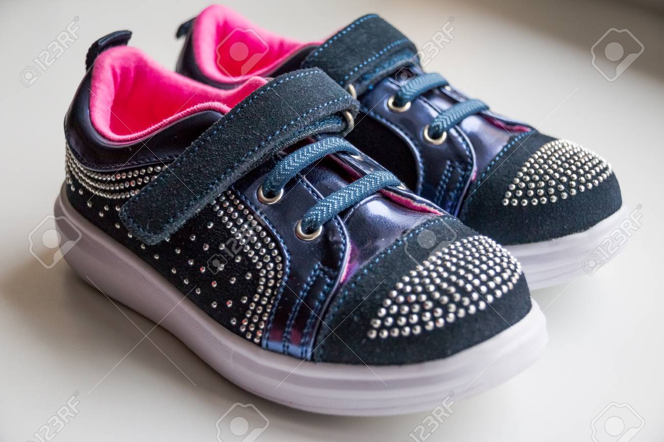 kids rhinestone sneakers