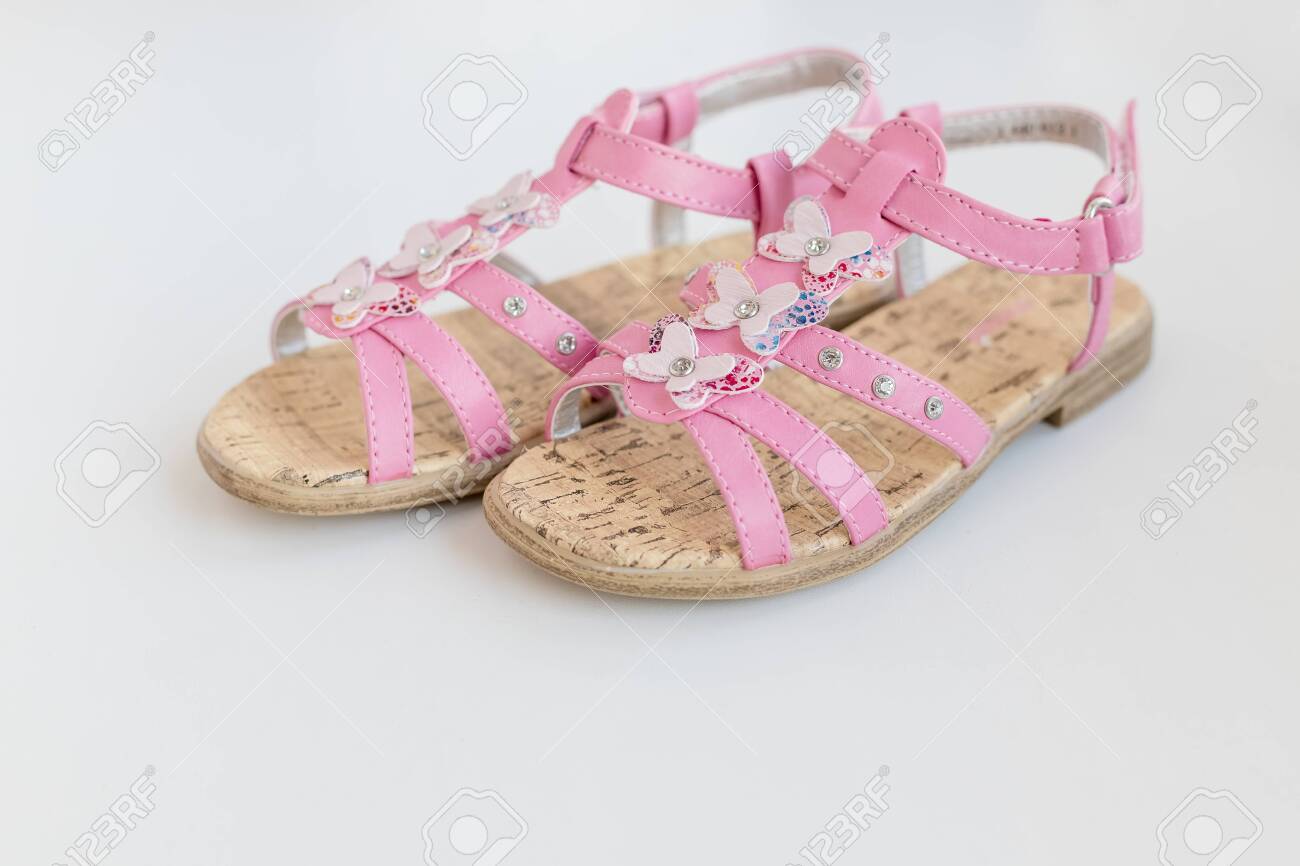 baby pink sandals