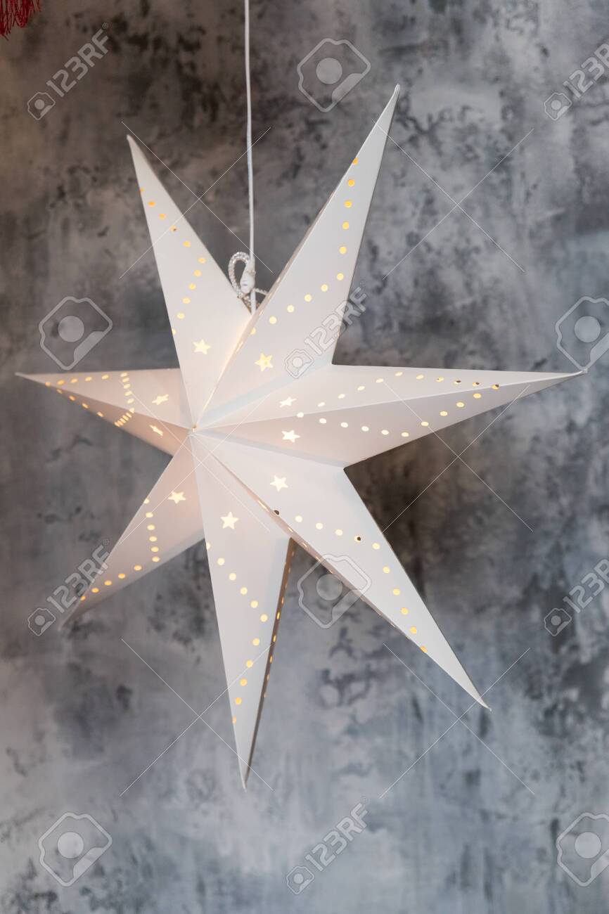 Hanging Star Lantern Lights During The Holiday Season Christmas Stock Photo Picture And Royalty Free Image Image 135355955