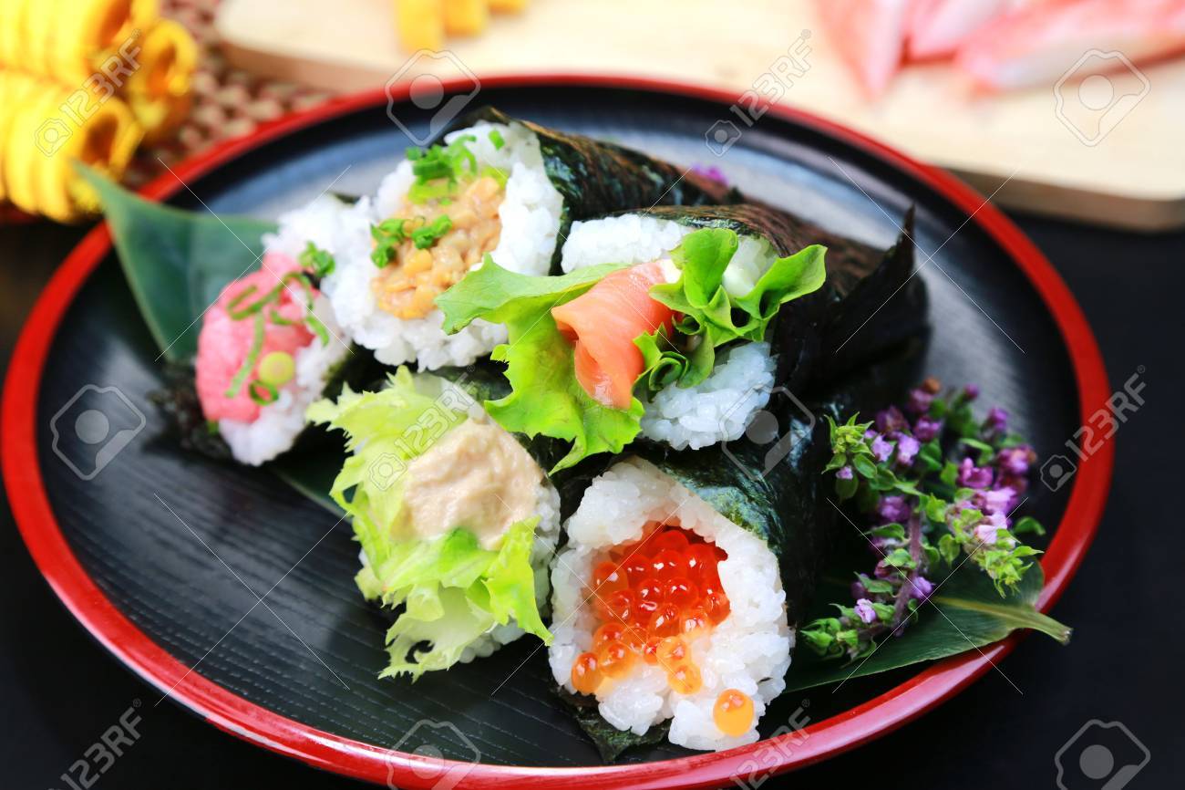 手巻き寿司 日本食品 の写真素材 画像素材 Image