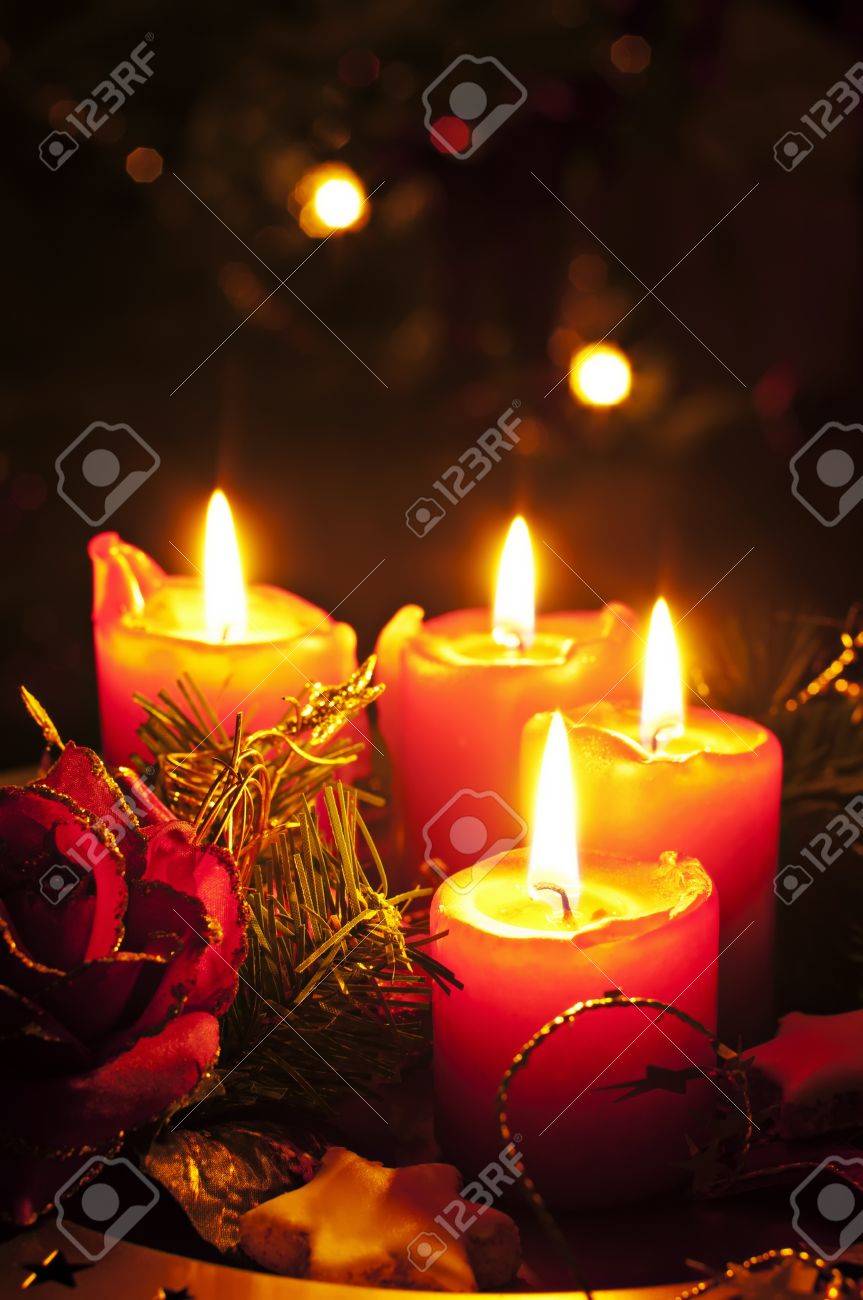 クリスマスキャンドル の写真素材 画像素材 Image