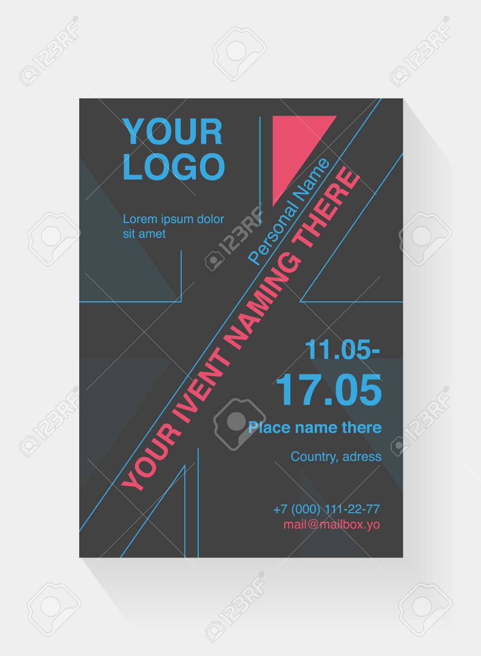 flyer template based on british flag design leaflet a5 cover a5 flyer template