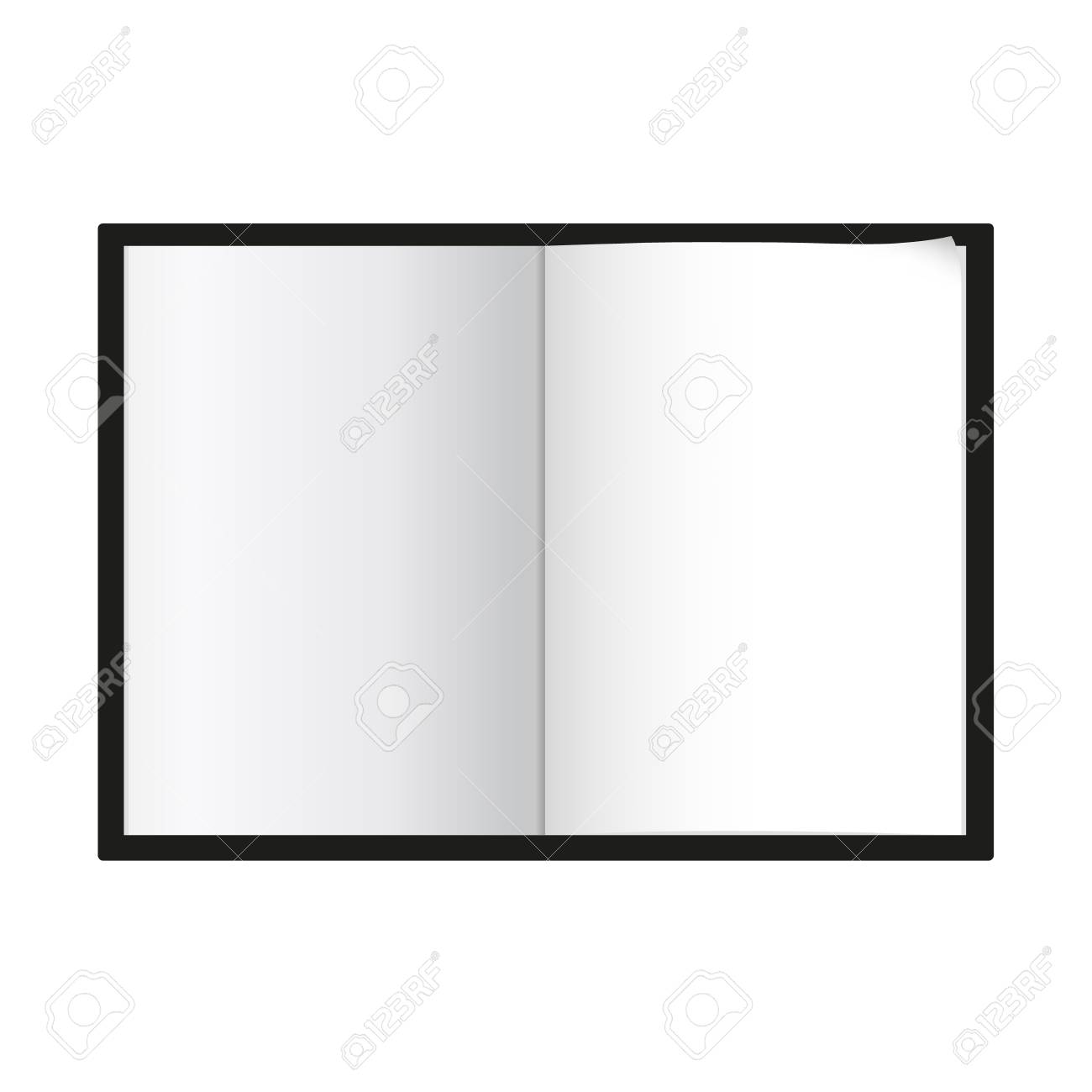 notepad template isolated vector illustration royalty free cliparts