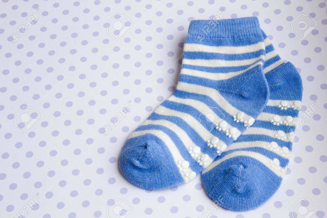blue baby socks