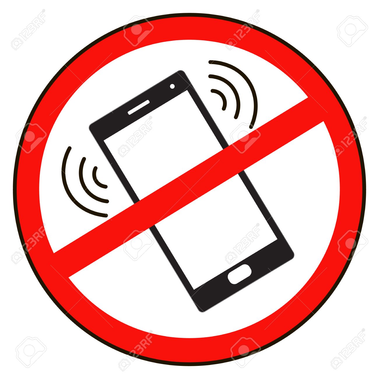 no cellphone sign lara